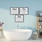 Stupell Industries Wash Laundry Symbols Bow Accent 3pc Floating Frame Set, design by Lettered and Lined